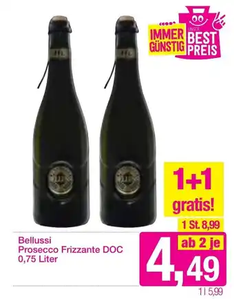 Sutterlüty Bellussi Prosecco Frizzante DOC 0,75 Liter Angebot