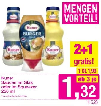 Sutterlüty Kuner Saucen Im Glas Oder Im Squeezer 250 ml Angebot