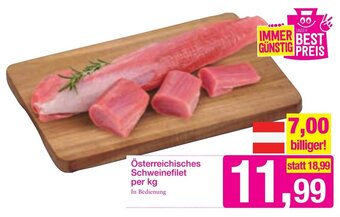Sutterlüty Österreichisches Schweinefilet Per Kg Angebot