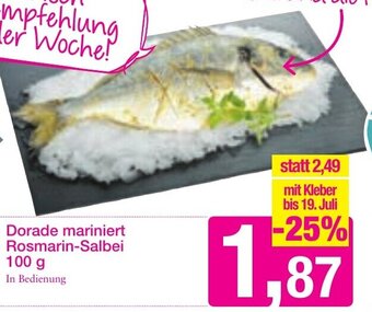 Sutterlüty Dorade Mariniert Rosmarin Salbei 100 g Angebot
