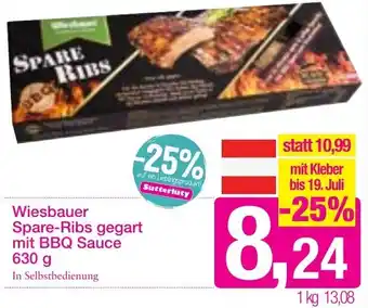 Sutterlüty Wiesbauer Spare-Ribs Gegart Mit bbq Sauce 630 g Angebot