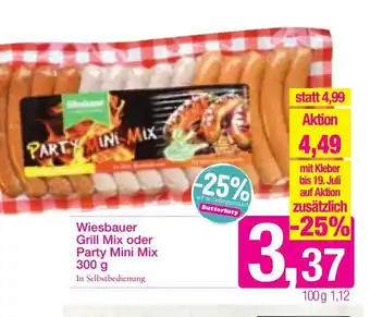 Sutterlüty Wiesbauer Grill Mix oder Party Mini Mix 300g Angebot