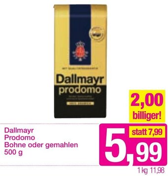 Sutterlüty Dallmayr Prodomo Bohne oder Gemahlen 500g Angebot