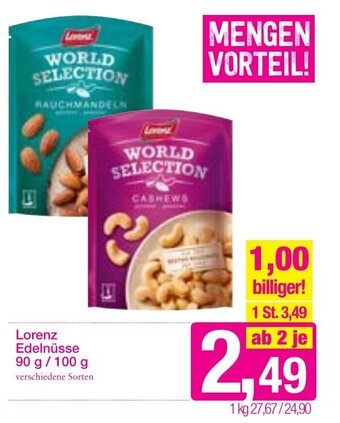 Sutterlüty Lorenz Edelnüsse 90g/100g Angebot