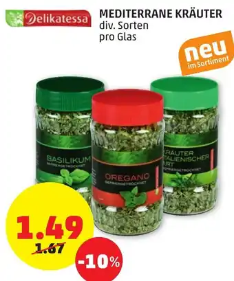 PENNY Delikatessa Mediterrane Kräuter Angebot