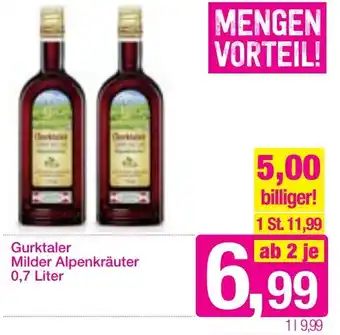 Sutterlüty Gurktaler Milder Alpenkräuter 0,7 Liter Angebot