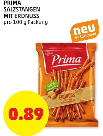 PENNY Prima Salzstangen Mit Erdnuss 100g Angebot
