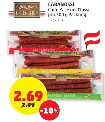 PENNY Cabanossi 300g Angebot