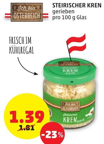 PENNY Steirischer Kren 100g Angebot