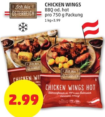 PENNY Chicken Wings 750g Angebot
