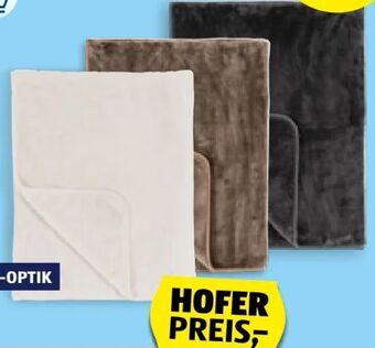 Hofer Decke cashmeretouch Angebot