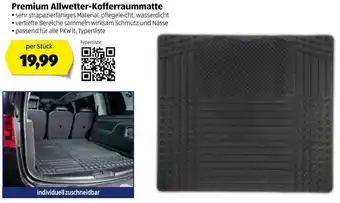 Hofer Premium Allwetter-Kofferraummatte Angebot