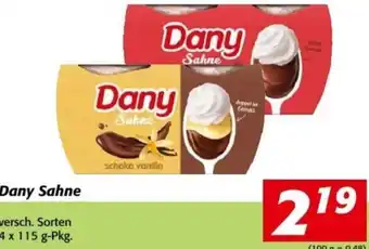 Nah&Frisch Dany Sahne 4 x 115 g Angebot