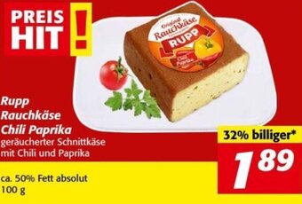 Nah&Frisch Rupp Rauchkäse Chili Paprika 100 g Angebot