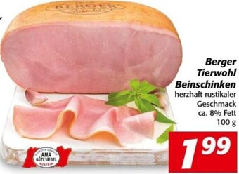 Nah&Frisch Berger Tierwohl Beinschinken 100 g Angebot