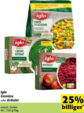 Nah&Frisch Iglo Gemüse oder Kräuter 40-750 g Angebot