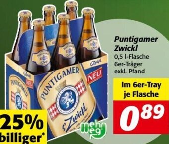 Nah&Frisch Puntigamer Zwickl 0,5 L Angebot