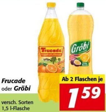 Nah&Frisch Frucade oder Gröbi 1,5 L Angebot