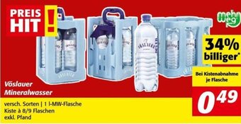 Nah&Frisch Vöslauer Mineralwasser 1 Liter Angebot