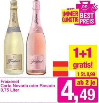 Sutterlüty Freixenet Carta Nevada oder Rosado 0,75 Liter Angebot