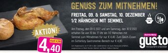 Sutterlüty 1/2 Hähnchen mit Semmel Angebot