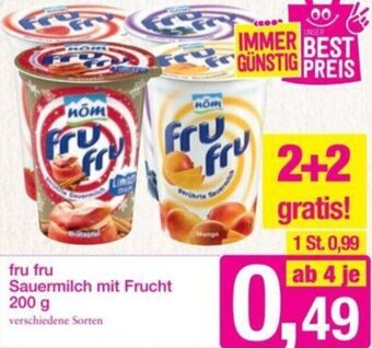 Sutterlüty fru fru Sauermilch mit Frucht 200 g Angebot