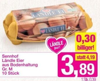 Sutterlüty Sennhof Ländle Eier aus Bodenhaltung Gr. M Angebot