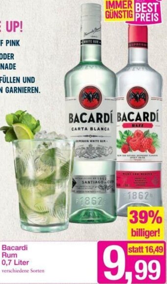 Sutterlüty Bacardi Rum 0,7 Liter Angebot