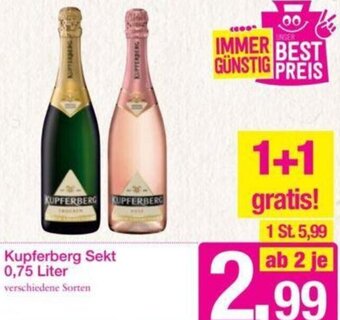 Sutterlüty Kupferberg Sekt 0,75 Liter Angebot