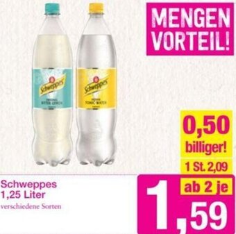 Sutterlüty Schweppes 1,25 Liter Angebot