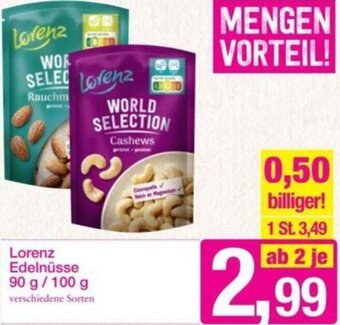 Sutterlüty Lorenz Edelnüsse 90 g/ 100 g Angebot