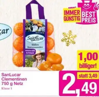 Sutterlüty SanLucar Clementinen 750 g Angebot
