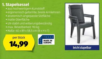 Hofer Stapelsessel Angebot