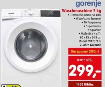Interspar Gorenje Waschmaschine 7 Kg Angebot