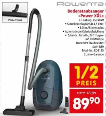 Interspar Rowenta Bodenstaubsauger Power XXL RO3125 Angebot