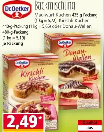 Norma Dr.Oetker Backmischung 435g Angebot