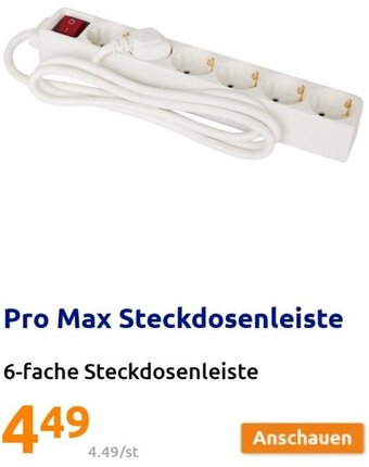 Action Pro Max Steckdosenleiste Angebot