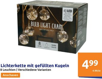 Action Lichterkette mit gefüllten Kugeln Angebot