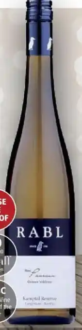 Interspar Rudolf Rabl Grüner Veltliner Kamptal DAC Ried Panzaun 2020 0,75L Angebot
