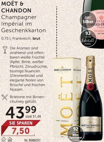 Interspar Moët & Chandon Champagner Impérial im Geschenkkarton 0,75L Angebot