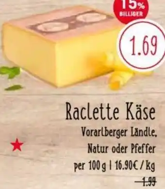 MPreis Raclette Käse 100g Angebot