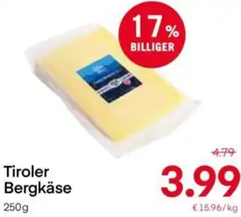 MPreis Tiroler Bergkäse 250 g Angebot