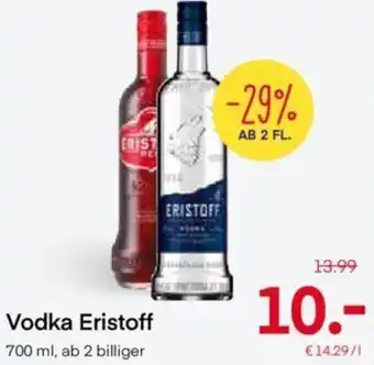 MPreis Vodka Eristoff 700 ml Angebot