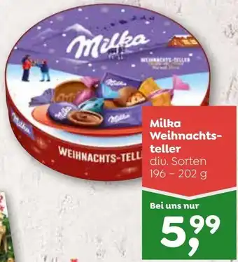 ADEG Milka Weihnachts-teller 196-202 g Angebot