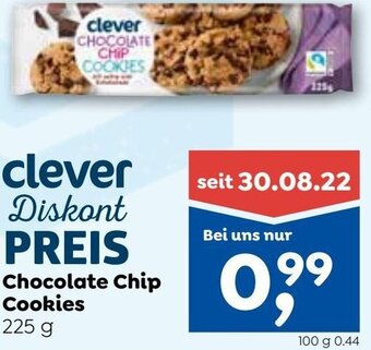ADEG clever Chocolate Chip Cookies 225g Angebot