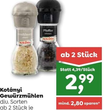 ADEG Kotányi Gewürzmühlen Angebot