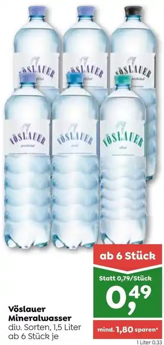 ADEG Vöslauer Mineralwasser 1,5 Liter Angebot