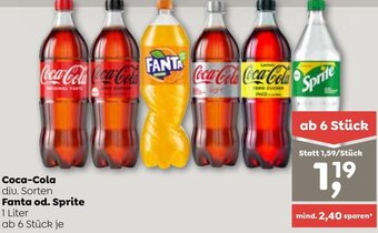 ADEG Coca-Cola, Fanta od. Sprite 1 Liter Angebot