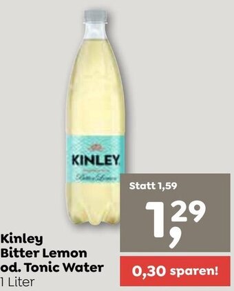 ADEG Kinley Bitter Lemon od. Tonic Water 1 Liter Angebot