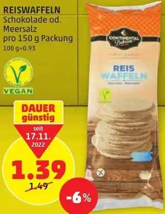 PENNY Reiswaffeln 150 g Angebot